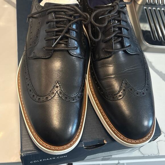 COLE HAAN - Grandevolution Leather Brogues - Men’s size 10.5 - Picture 2 of 9